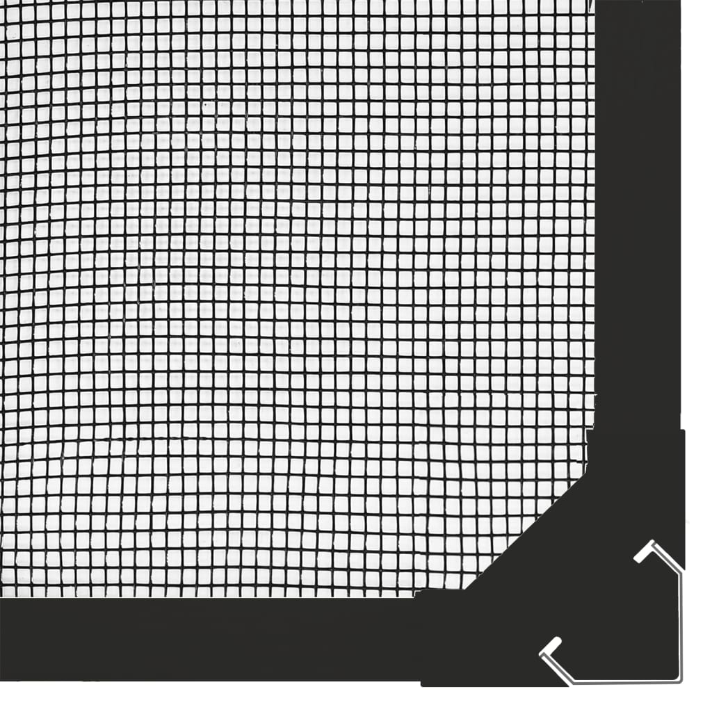 vidaXL Zanzariera Magnetica per Finestre Antracite 100x120 cm