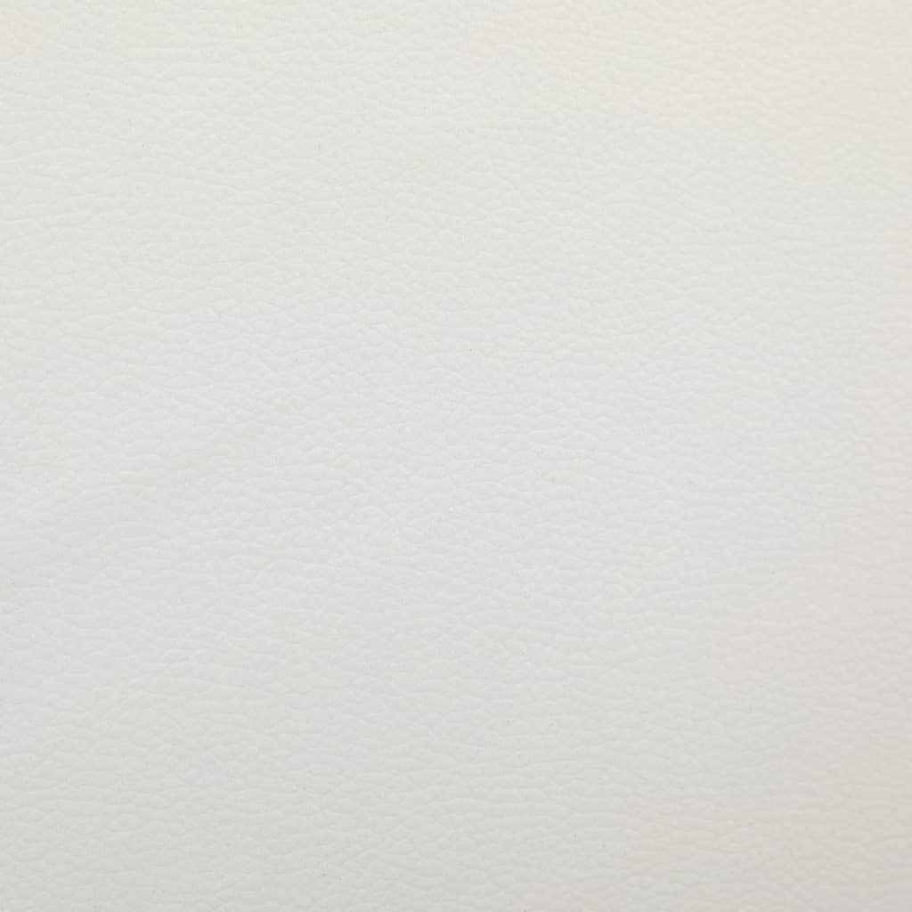 vidaXL Letto con Materasso Memory Bianco Nero in Similpelle 90x200 cm