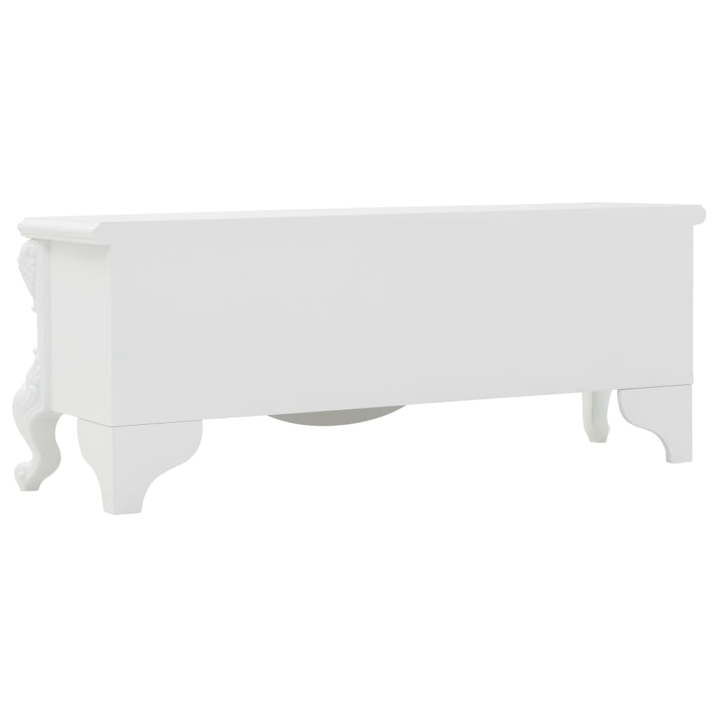 vidaXL Tavolino da Caffè 115x35x45 cm Bianco