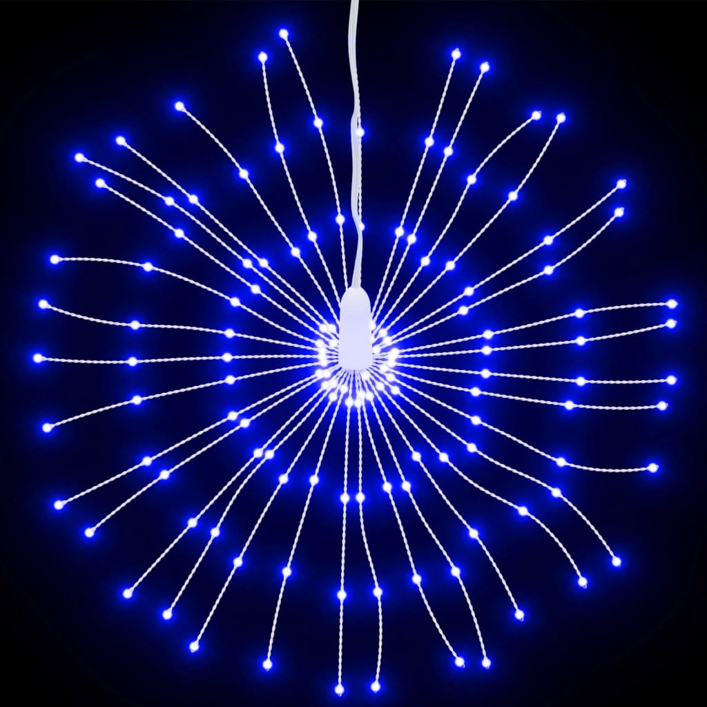 vidaXL Illuminazioni di Natale Galassia 140 LED 8pz Blu 17 cm