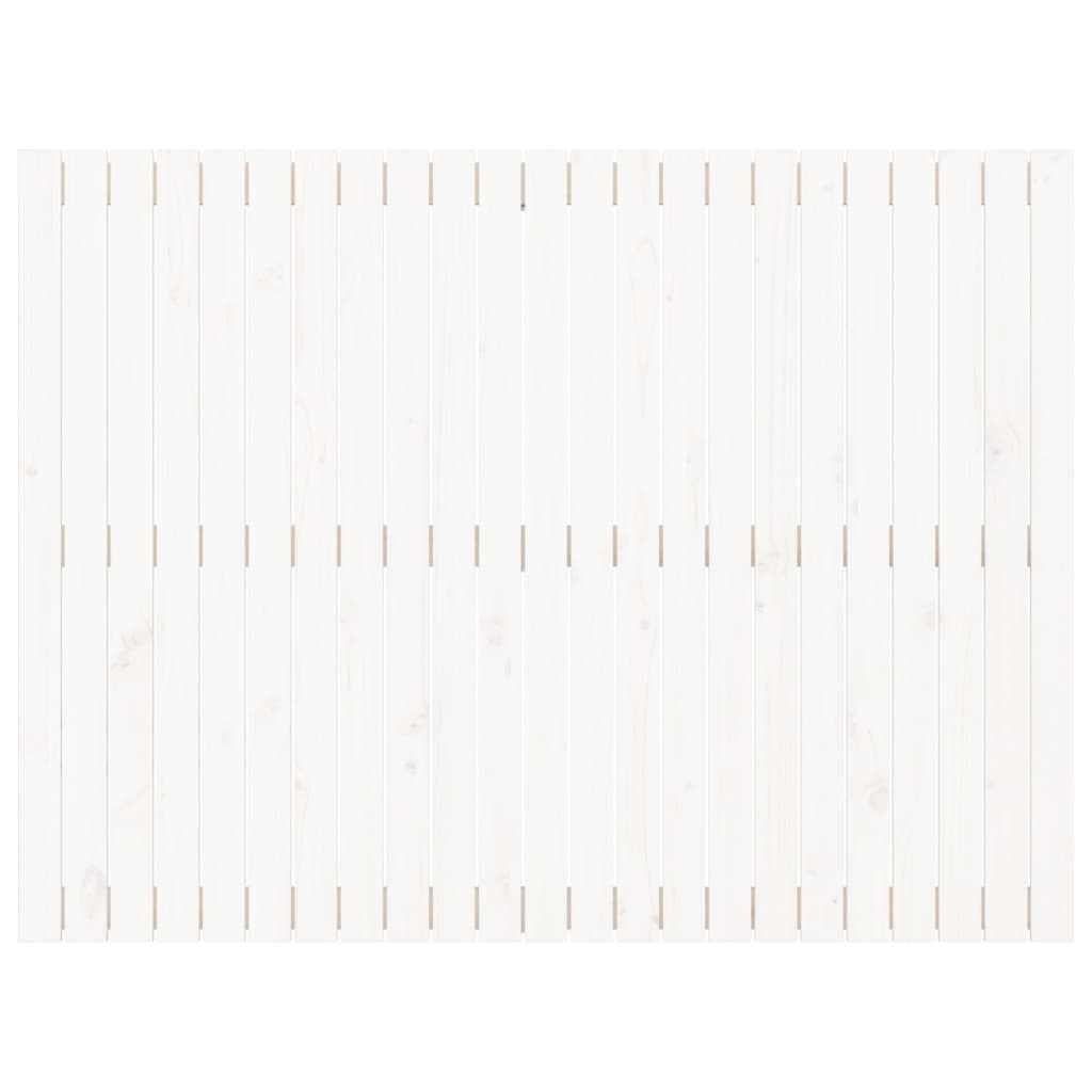 vidaXL Testiera da Parete Bianca 146,5x3x110 cm Legno Massello di Pino