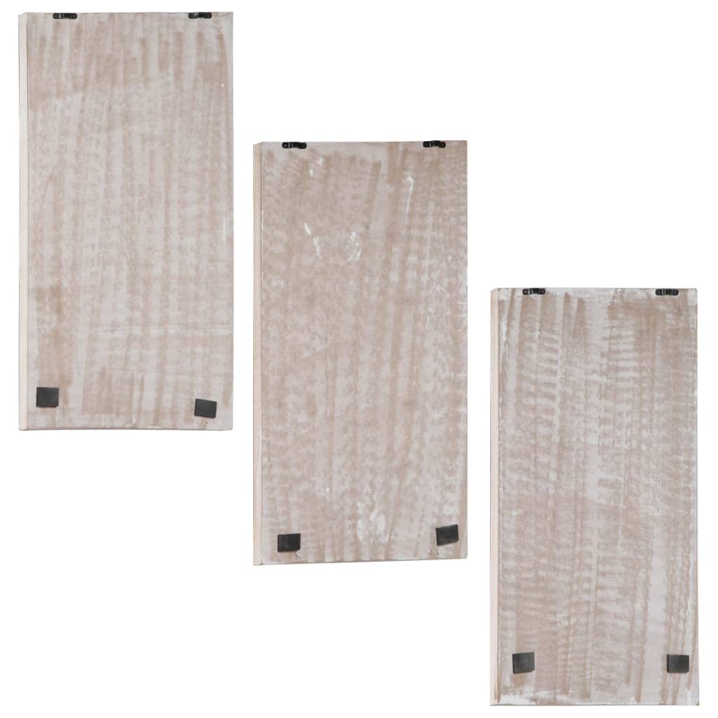 vidaXL Hand-Carved Wall Panels 3 pcs MDF 40x60x1,5 cm
