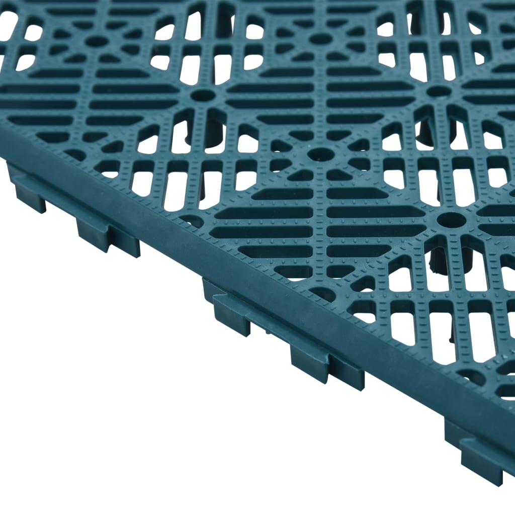 Piastrelle Anticaduta In Gomma 50x50x3 Cm - 18 Pezzi Verde | Antiscivolo Per Aree Giochi - Foto 5