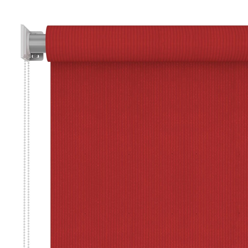 vidaXL Tenda a Rullo per Esterni 60x140 cm Rosso in HDPE