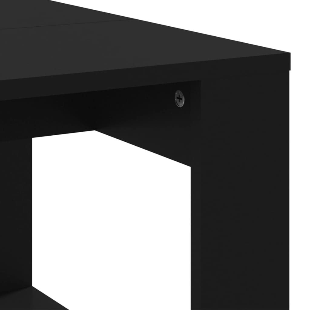 vidaXL Tavolino da Salotto Nero 102x50x35 cm in Legno Multistrato