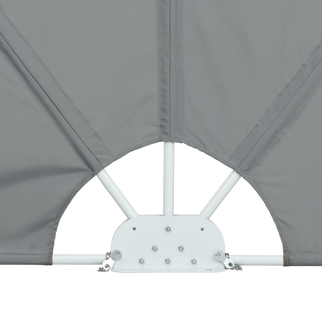 vidaXL Tenda Laterale per Terrazza Pieghevole Grigio 240x160 cm
