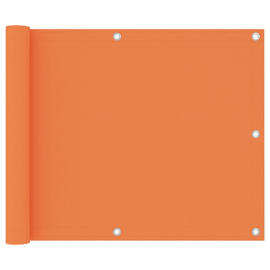 vidaXL Paravento da Balcone Arancione 75x300 cm Tessuto Oxford