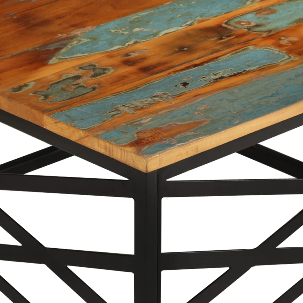 vidaXL Tavolino da Salotto 68x68x35 cm in Legno Massello di Recupero