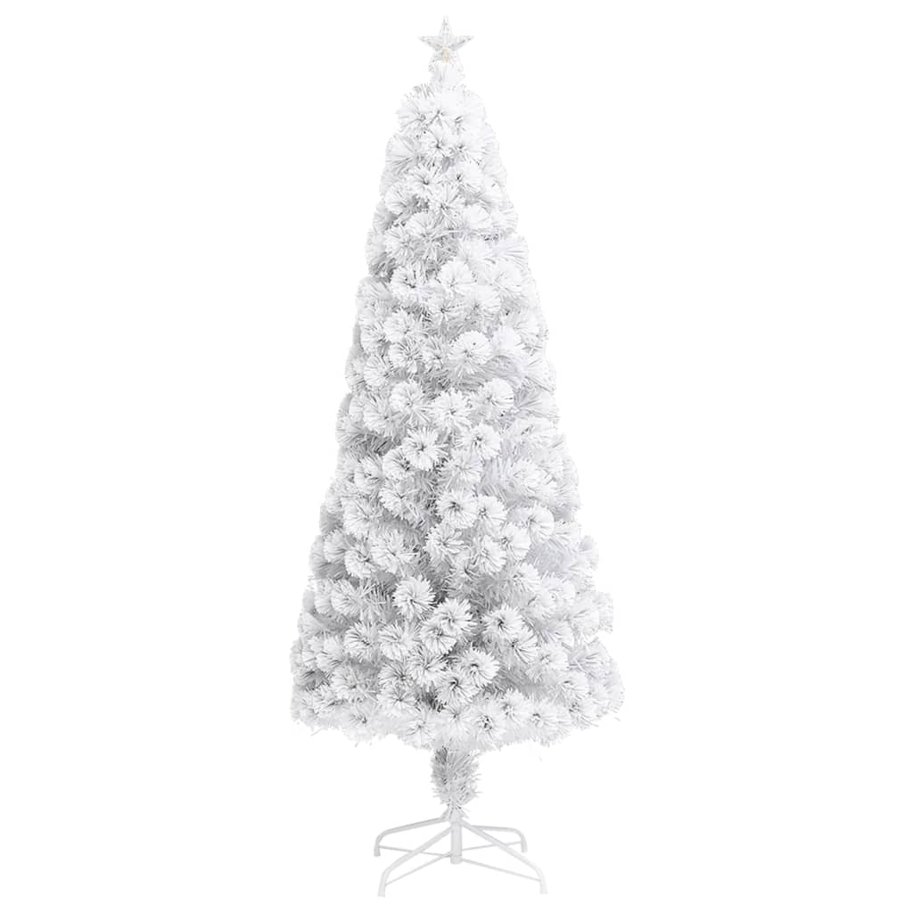 vidaXL Albero Natale Preilluminato Bianco 240 cm in Fibra Ottica
