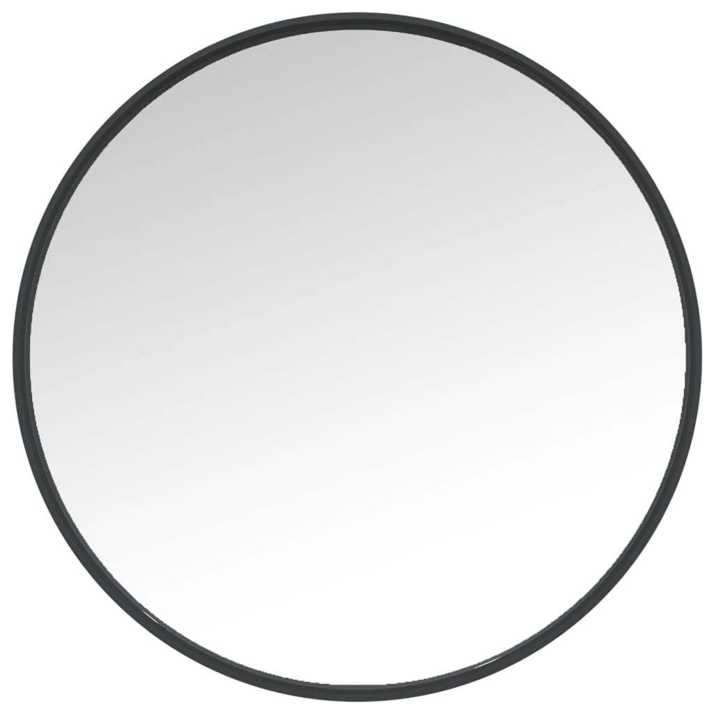 vidaXL Specchio da Parete Nero 50 cm