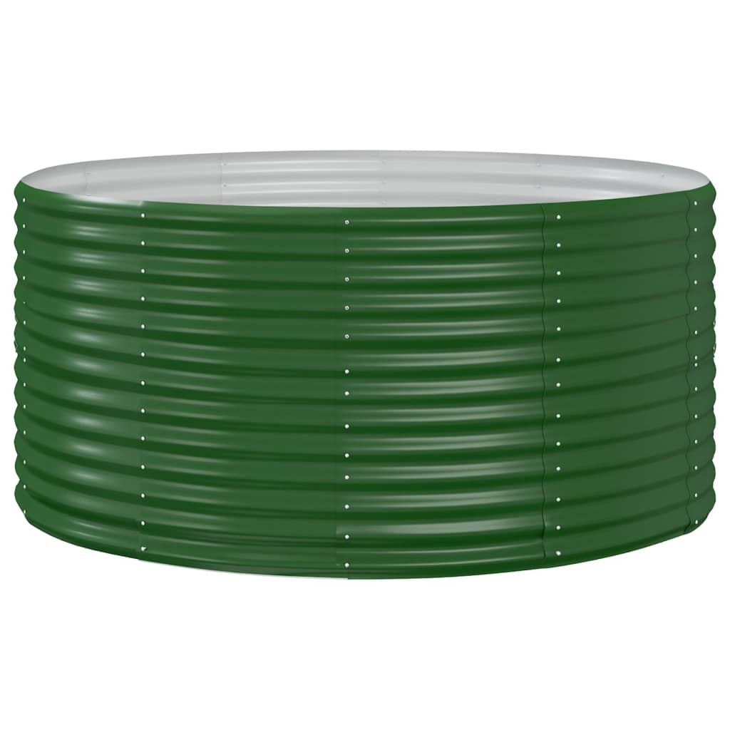VidaXL Letto Da Giardino In Acciaio Verniciato A Polvere – 152x40x68 Cm, Colore Verde, Resistente Alle Intemperie