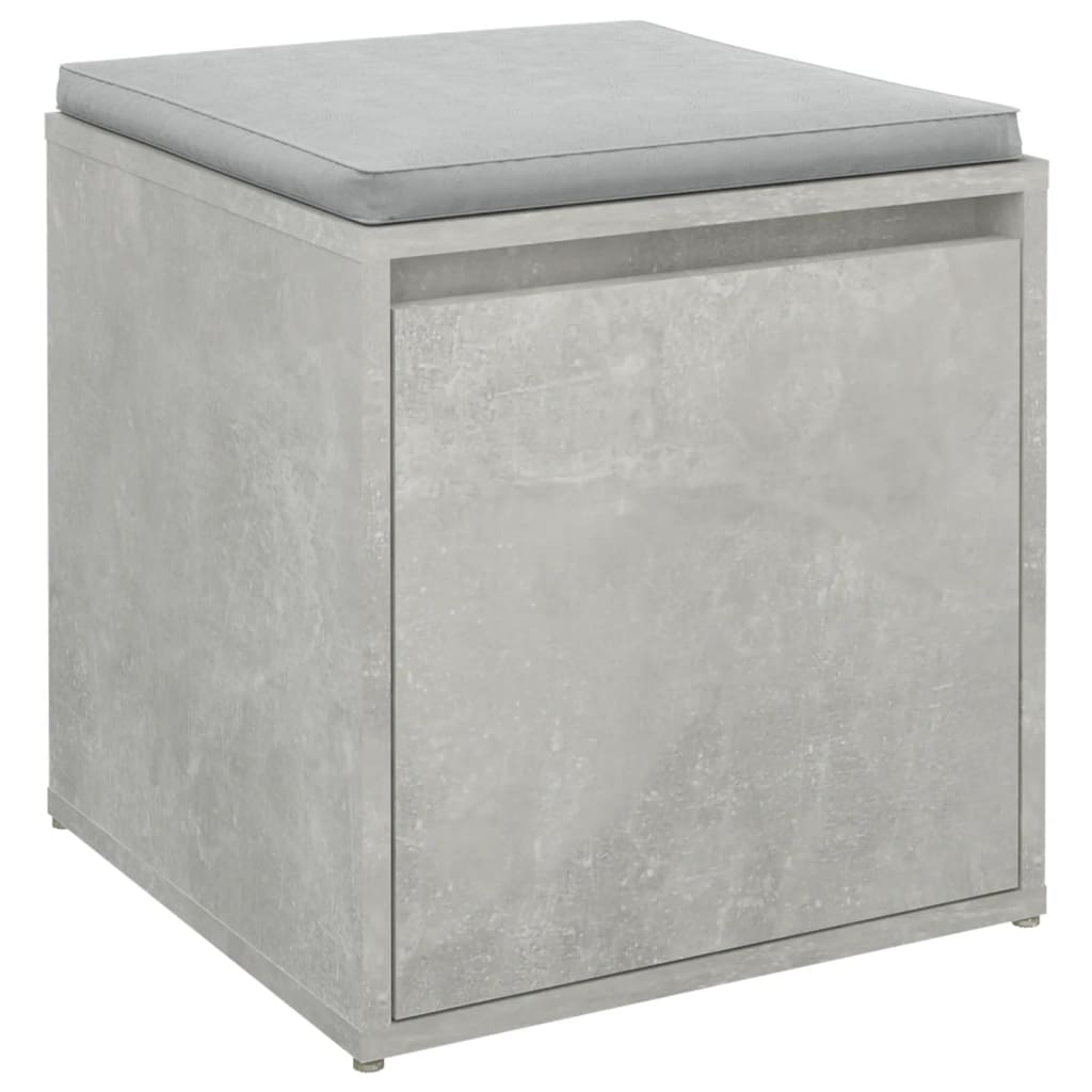 VidaXL Tavolino Da Salotto Grigio Cemento 32x32x30cm Legno Multistrato 95086159