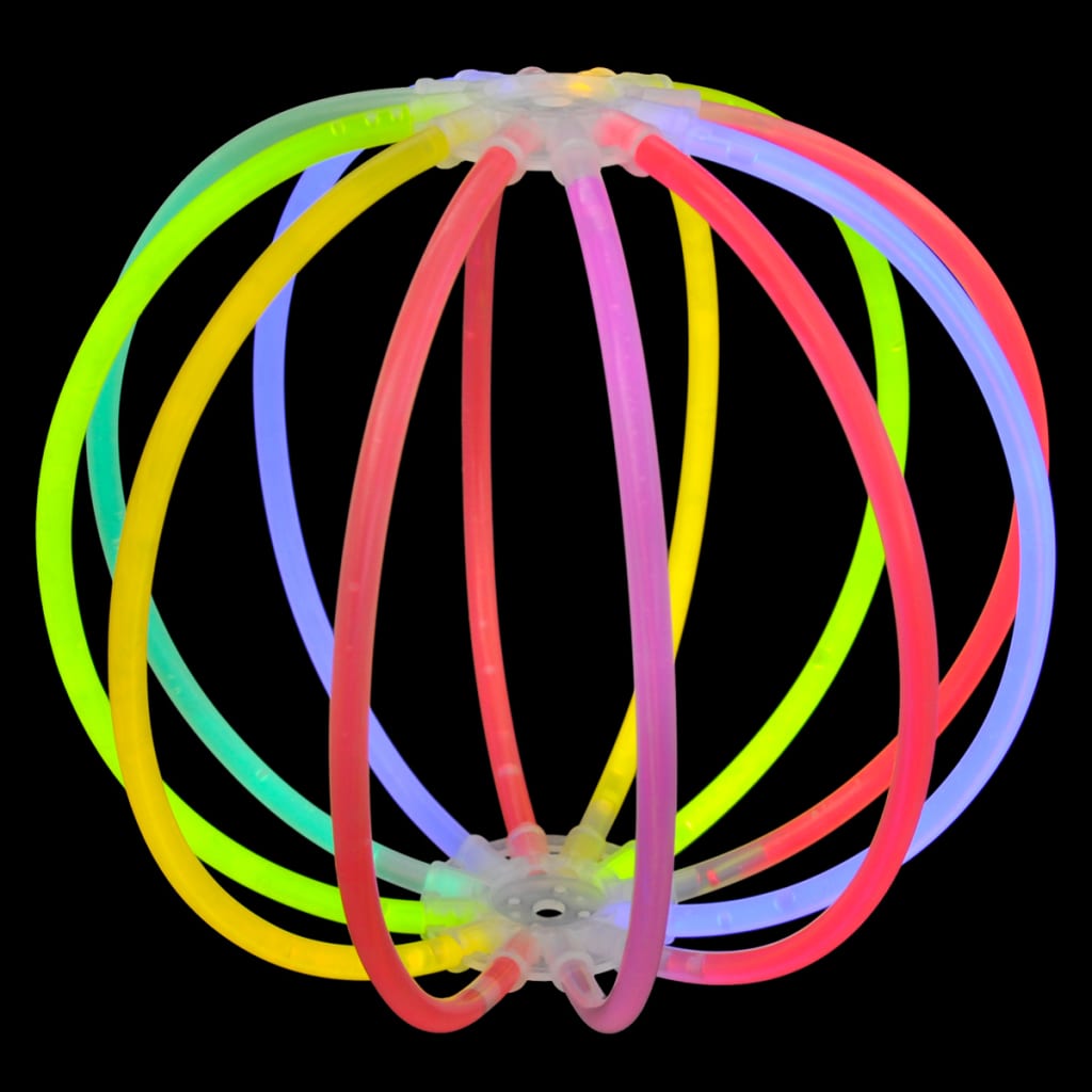 Set 1000 pz Bastoncini luminosi multicolori con connettori diversi