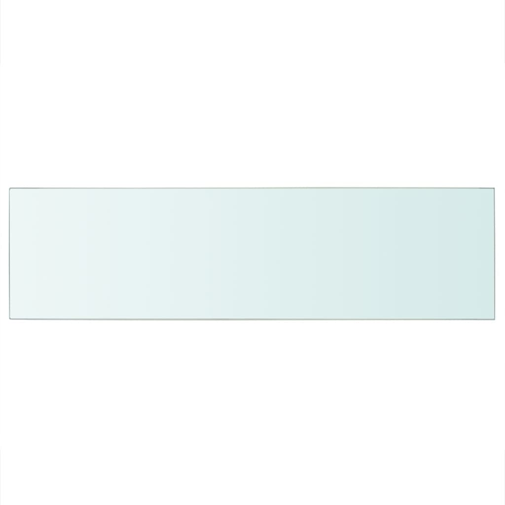 vidaXL Mensola in Vetro Trasparente 90x25 cm