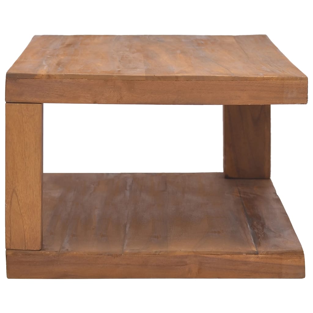 vidaXL Tavolino da Salotto 90x50x35 cm in Legno Massello di Teak