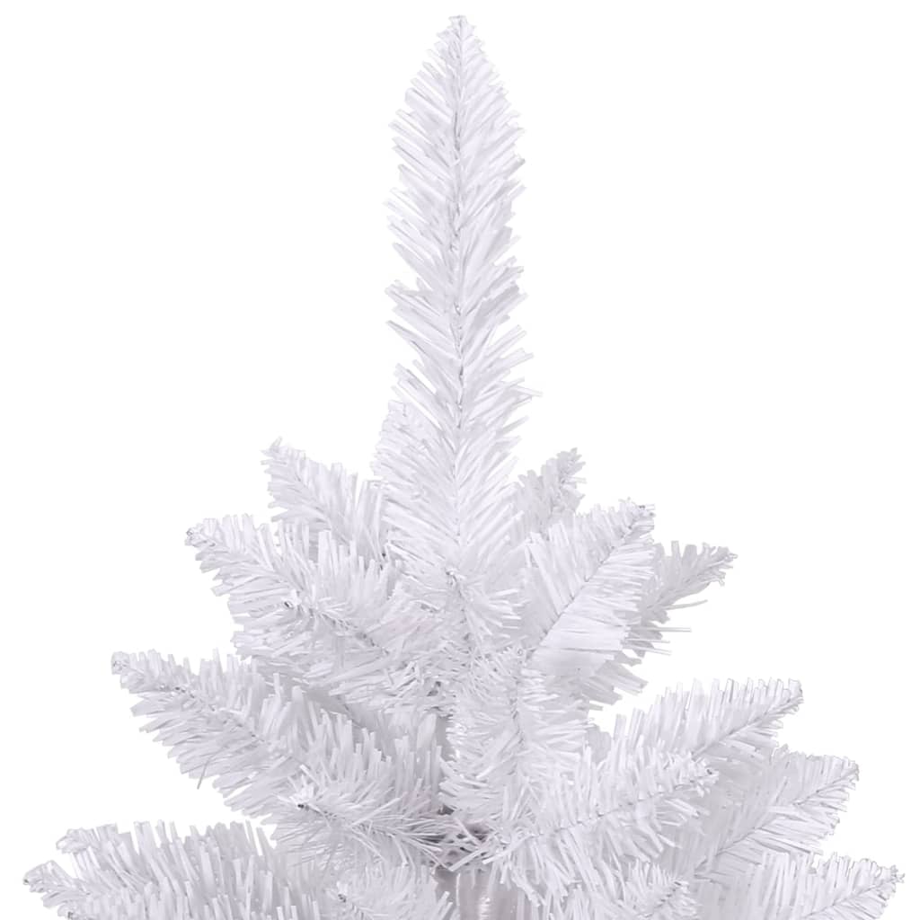 vidaXL Albero di Natale Artificiale Incernierato con Base Bianco 120cm