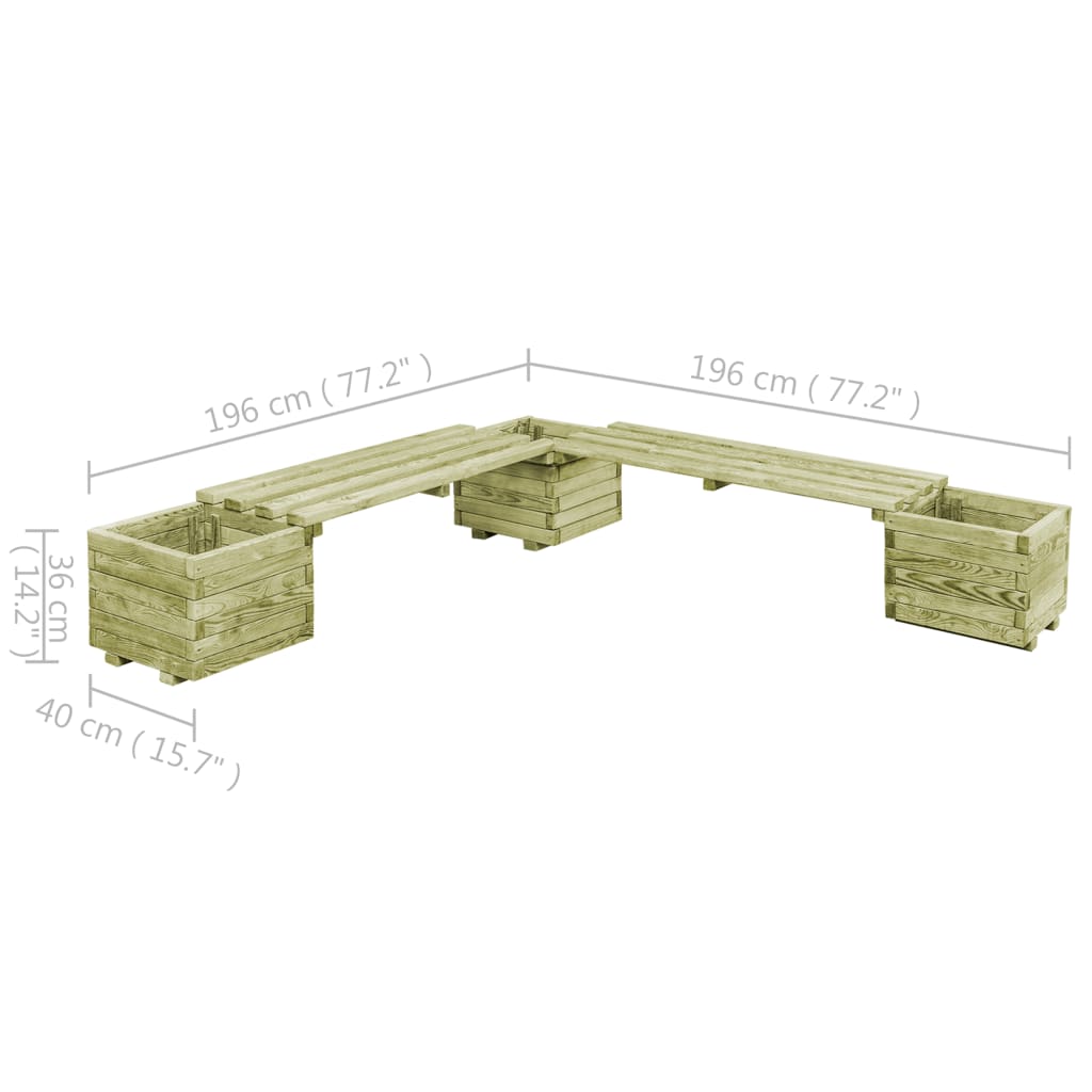 VIDAXL - Tavolo Da Giardino Bianco 82,5x82,5x45cm Legno Massello Di