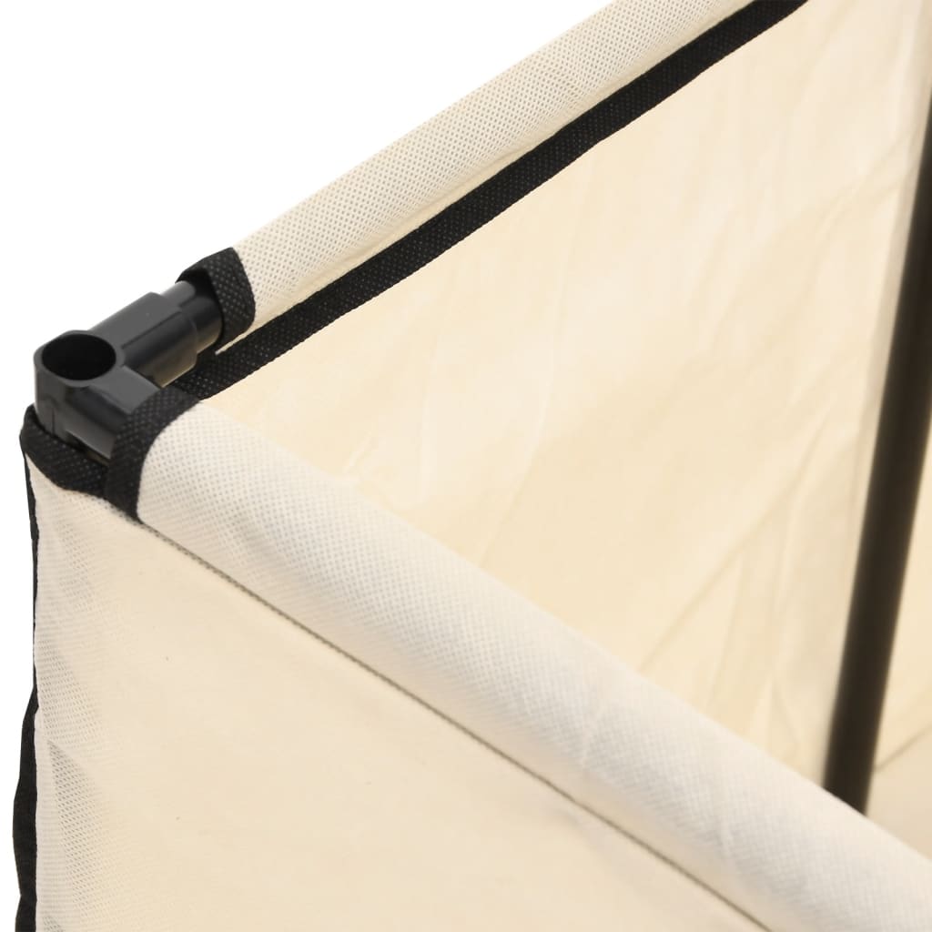 vidaXL Scatola Portaoggetti Crema 105x34,5x45 cm in Tessuto