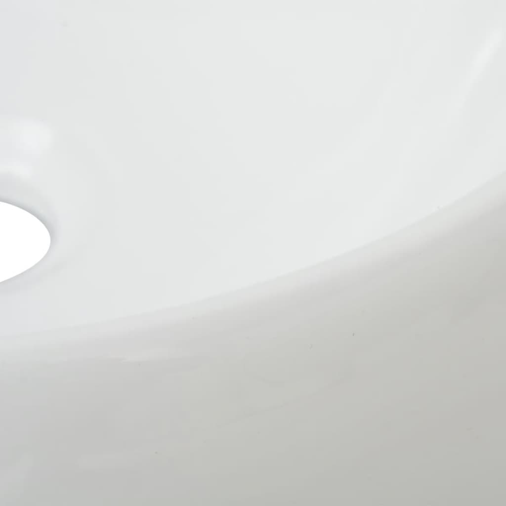 vidaXL Set Mobili da Bagno 2 pz Ceramica Bianco