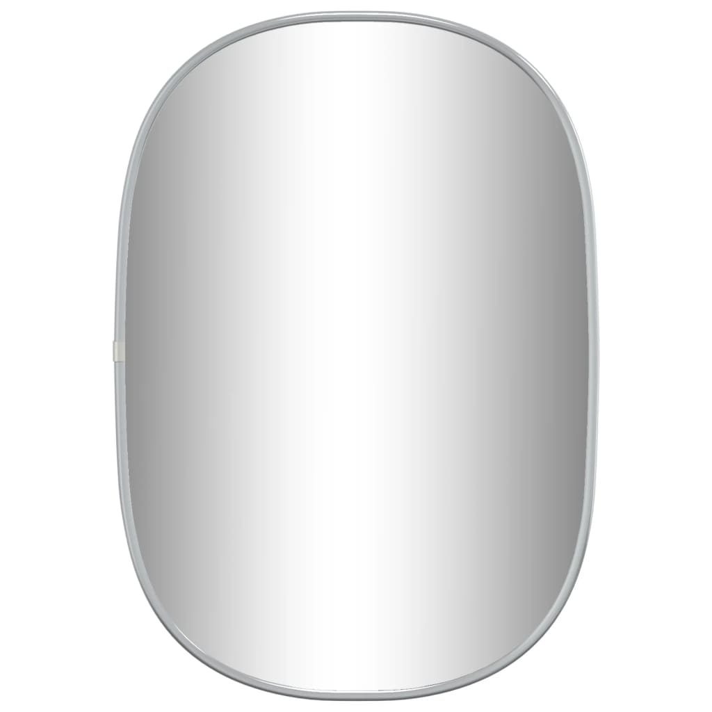 vidaXL Specchio da Parete Argento 50x35 cm