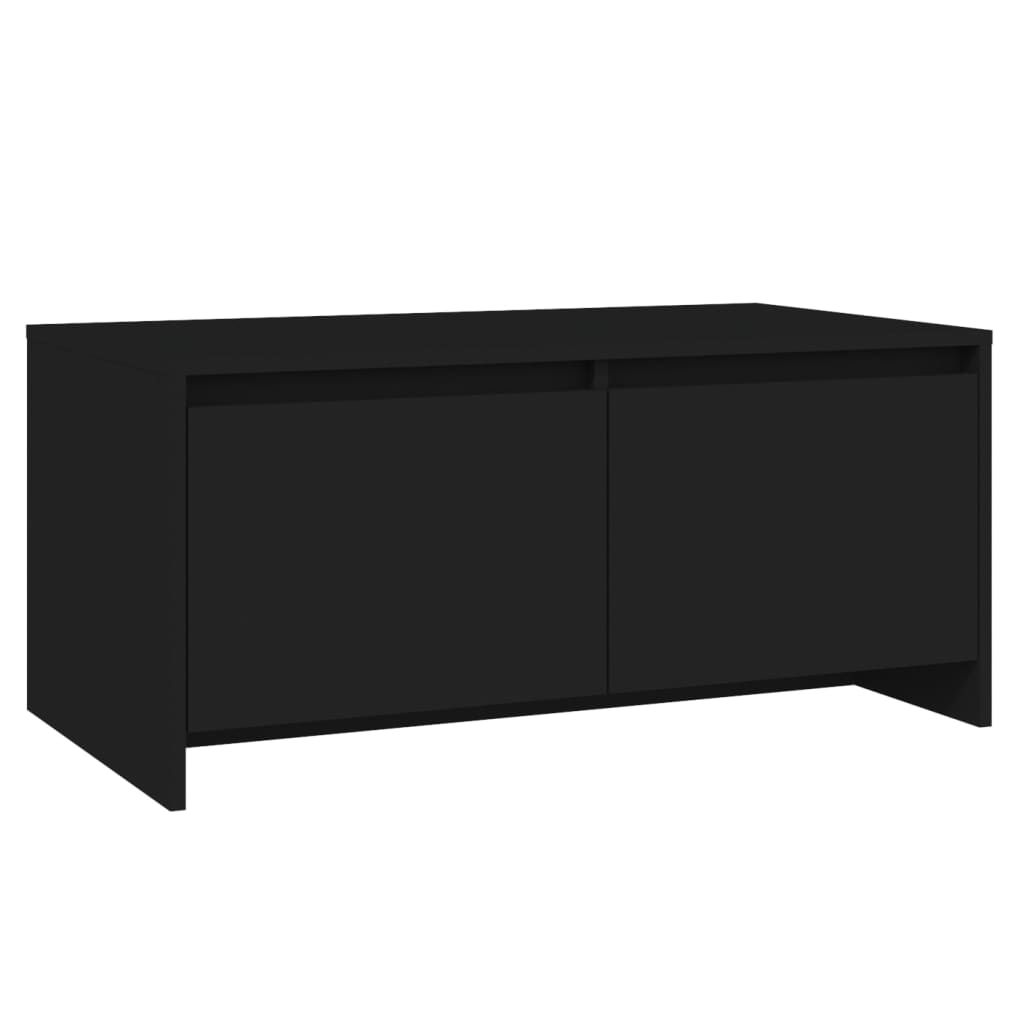 vidaXL Tavolino da Salotto Nero 90x50x41,5 cm in Truciolato