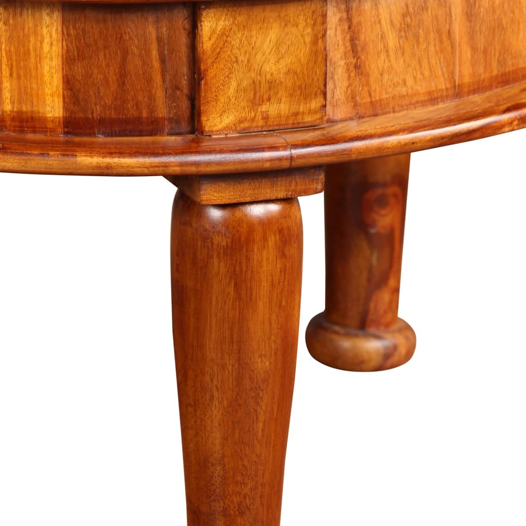 vidaXL Tavolino da Salotto in Legno Massello di Sheesham 70x70x40 cm