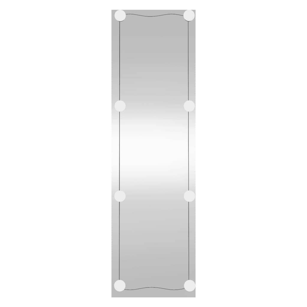 vidaXL Specchio da Parete con Luci LED 30x100 cm Vetro Rettangolare