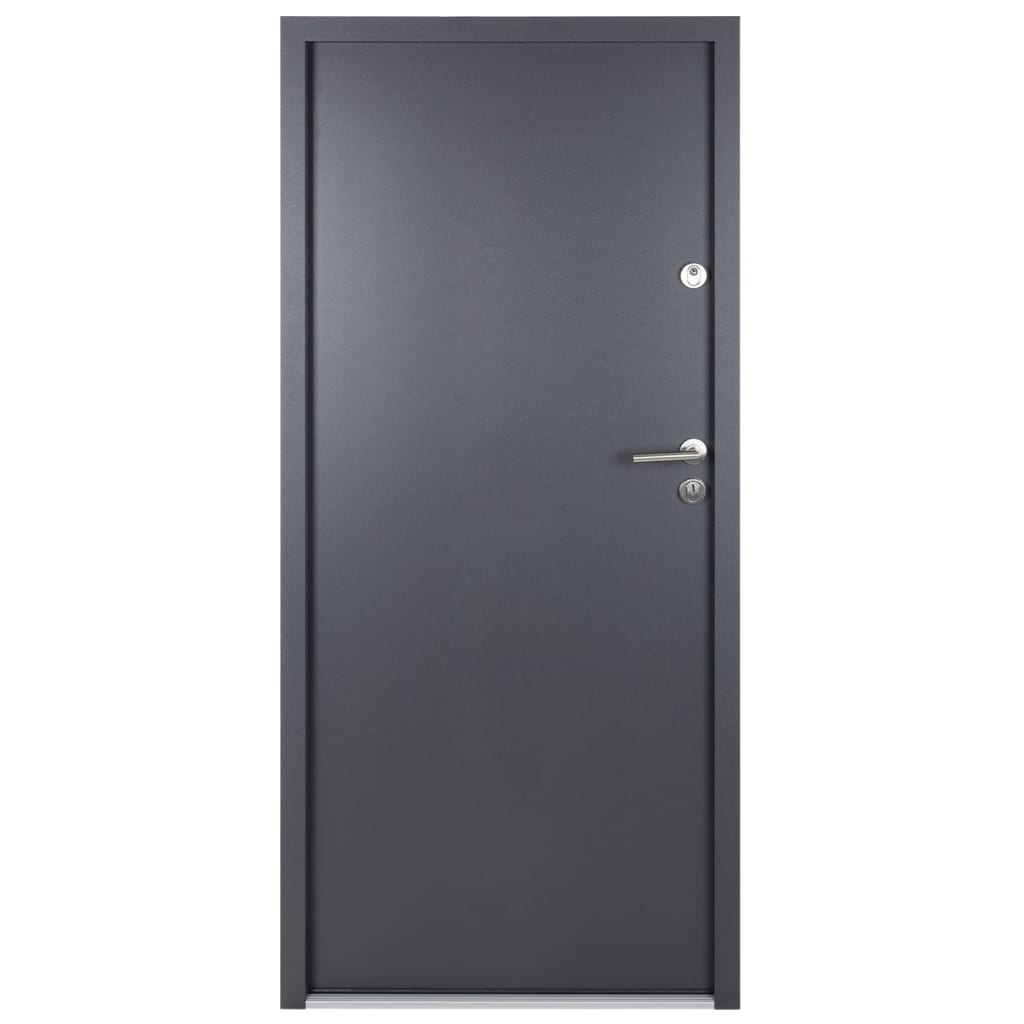 vidaXL Porta Ingresso Antracite 90x200 cm in Alluminio