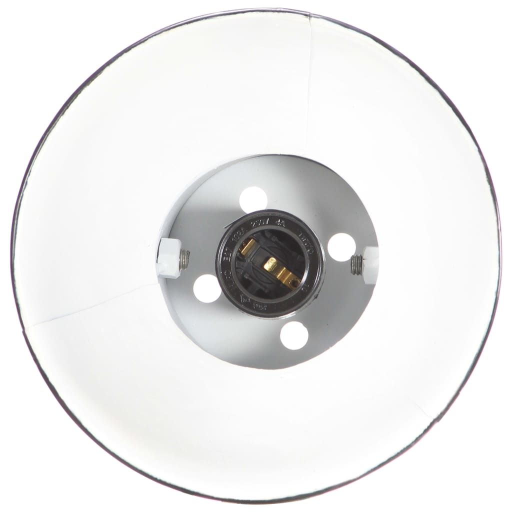vidaXL Lampada da Parete Stile Industriale Nera 45x25 cm E27