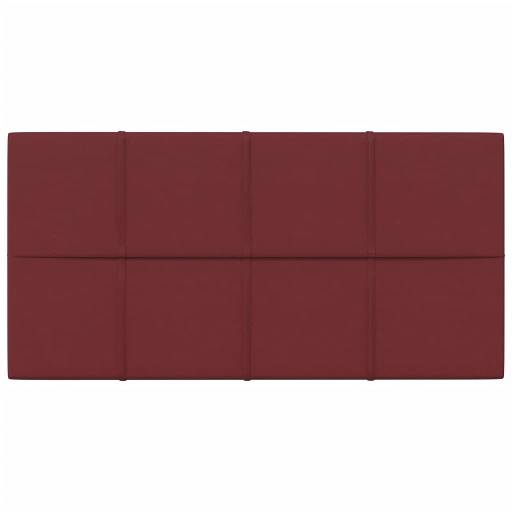 vidaXL Pannelli Murali 12 pz Rosso Vino 60x30 cm in Tessuto 2,16 m²