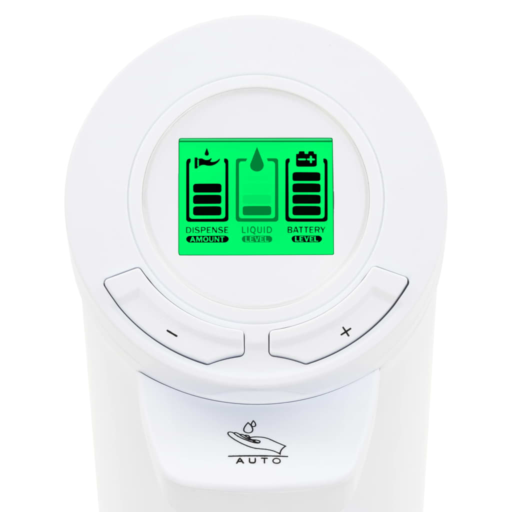 vidaXL Dispenser Sapone Automatico a Infrarossi LCD 250 ml Regolabile