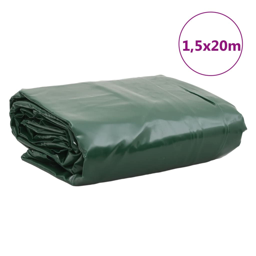 vidaXL Telone Verde 1,5x20 m 650 g/m²