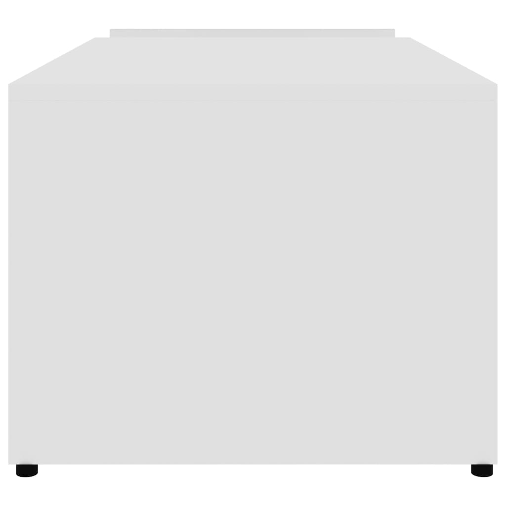 vidaXL Tavolino da Salotto Bianco 90x45x35 cm in Legno Multistrato