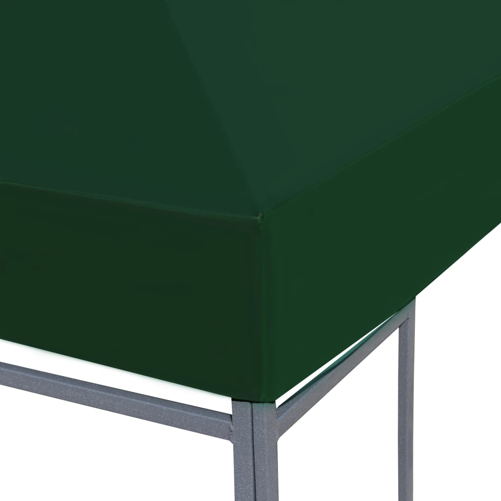vidaXL Copertura Superiore per Gazebo 310 g/m² 4x3m Verde