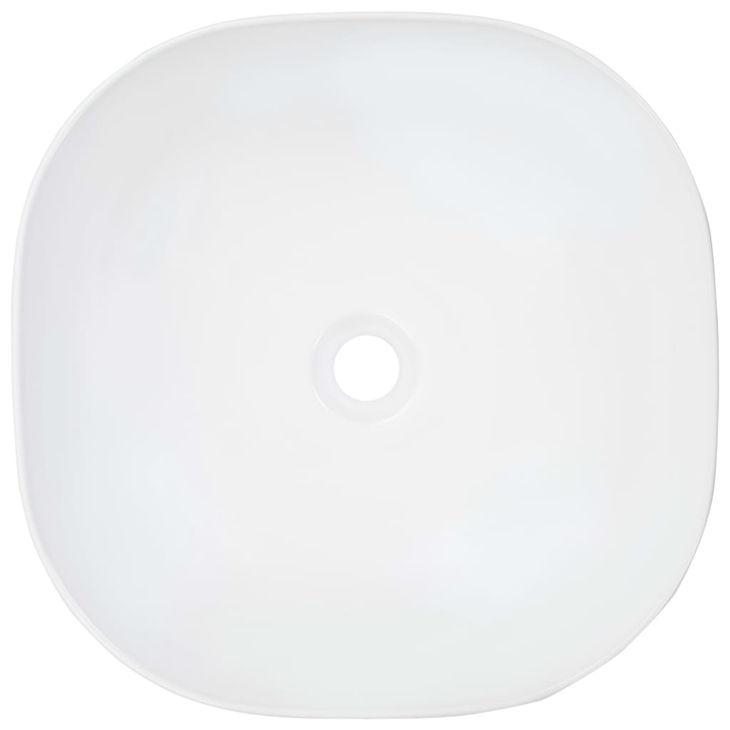 vidaXL Lavandino 42,5x42,5x14,5 cm in Ceramica Bianco