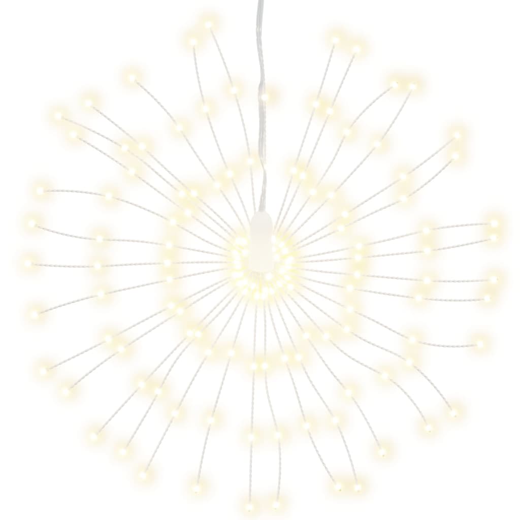 vidaXL Illuminazioni di Natale Galassia 140 LED 8pz Bianco Caldo 17 cm