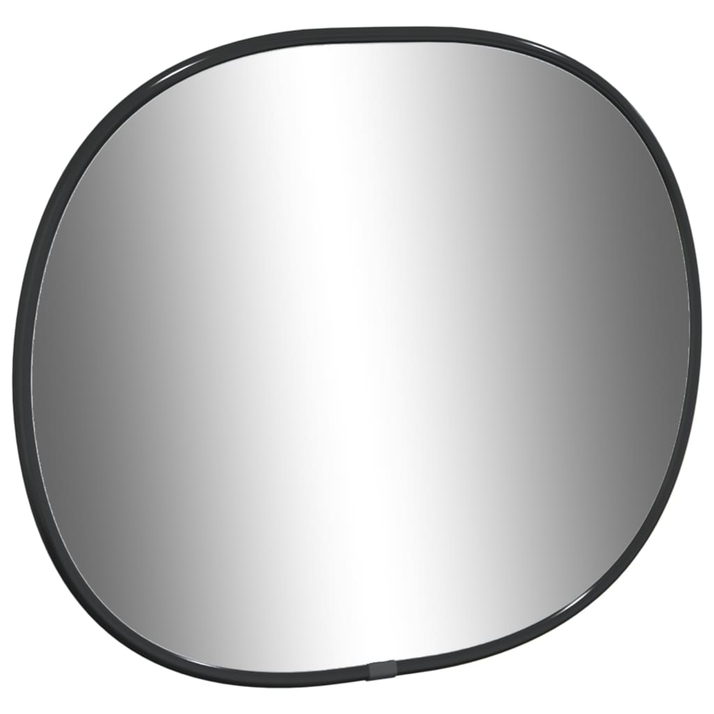 vidaXL Specchio da Parete Nero 30x25 cm