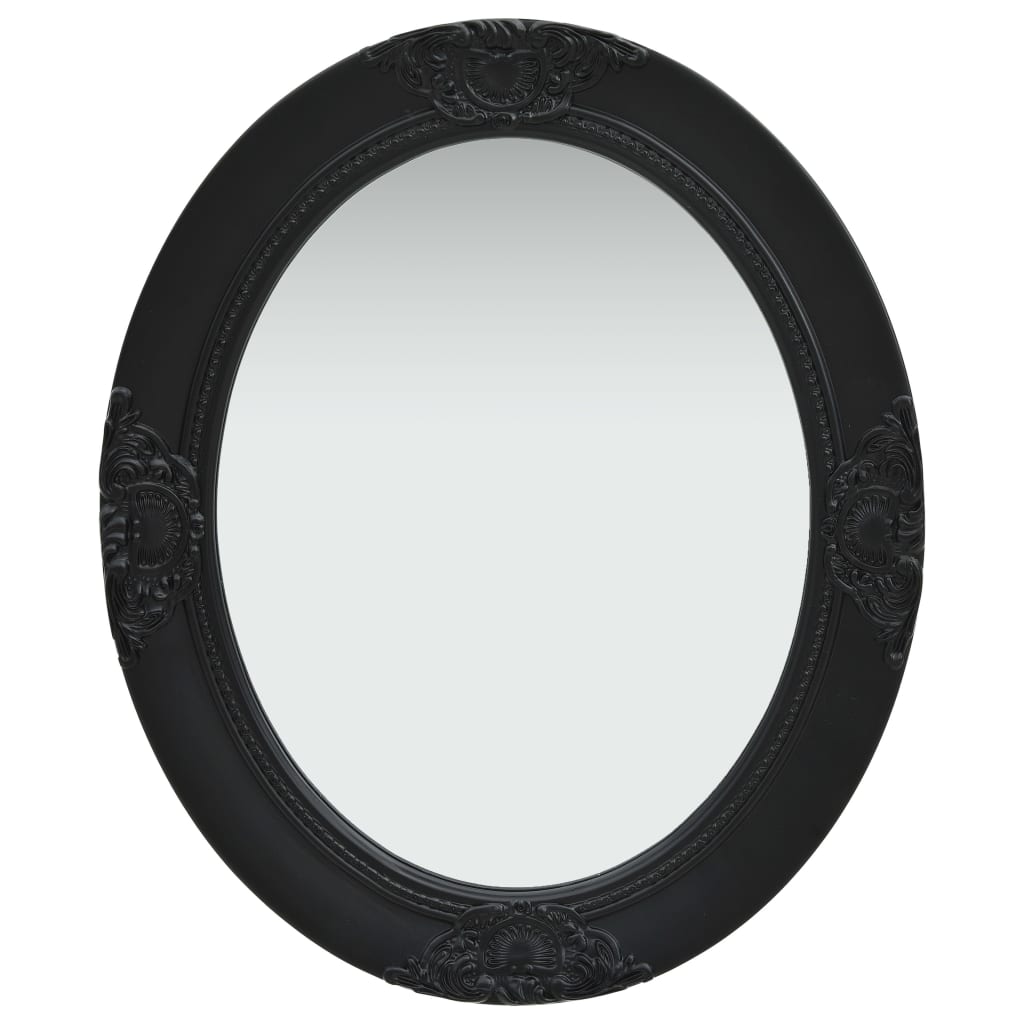 vidaXL Specchio da Parete Stile Barocco 50x60 cm Nero