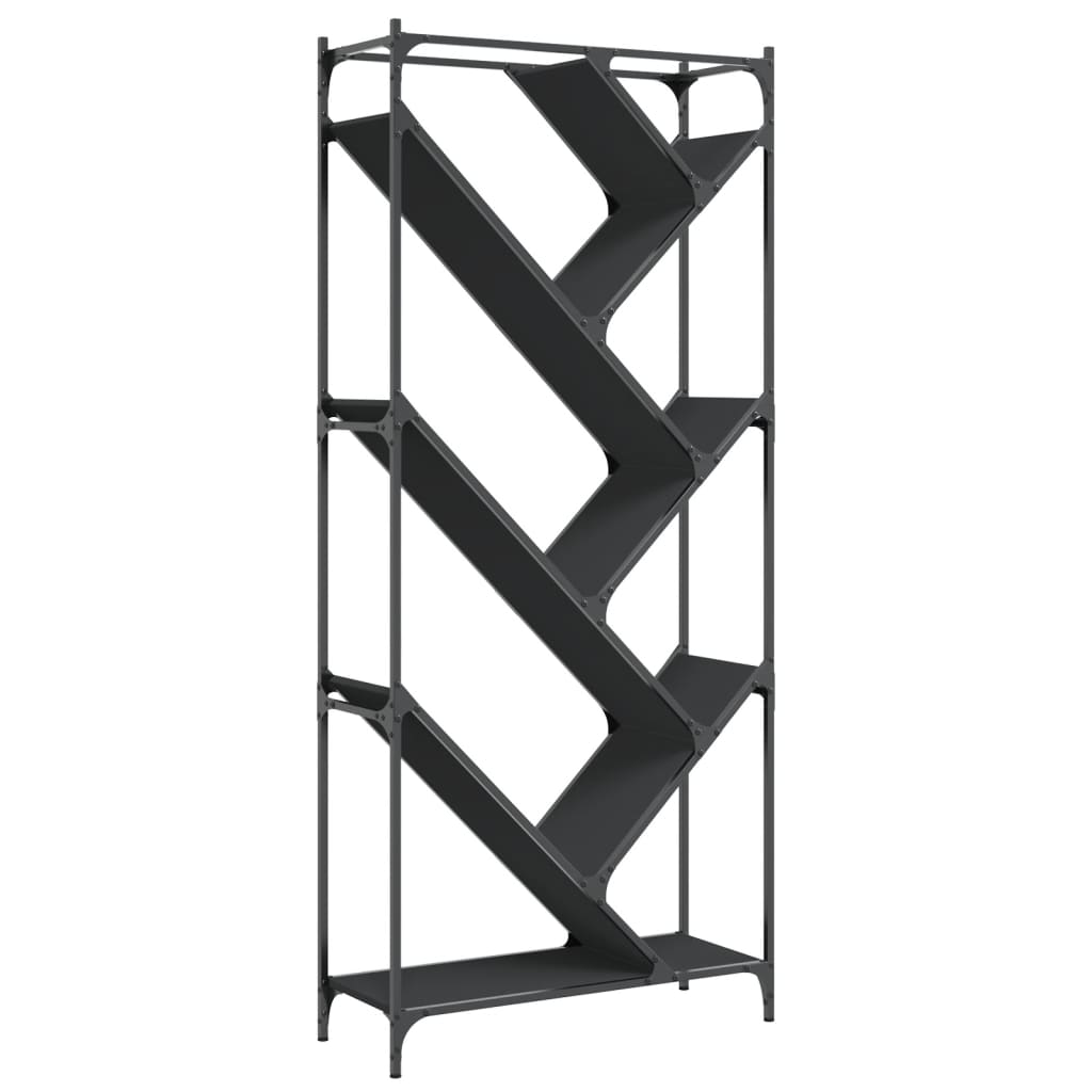 Libreria a 5 Ripiani,Scaffale,Armadio per libri Nera 59x35x171 cm in Legno Multistrato CFW905438 | Leroy Merlin