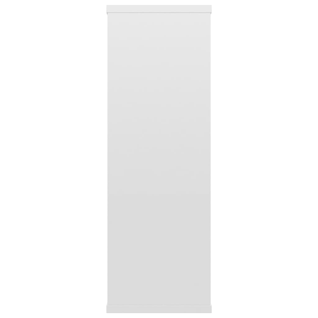 vidaXL Mensole a Muro Bianco Lucido 104x20x58,5cm in Legno Multistrato