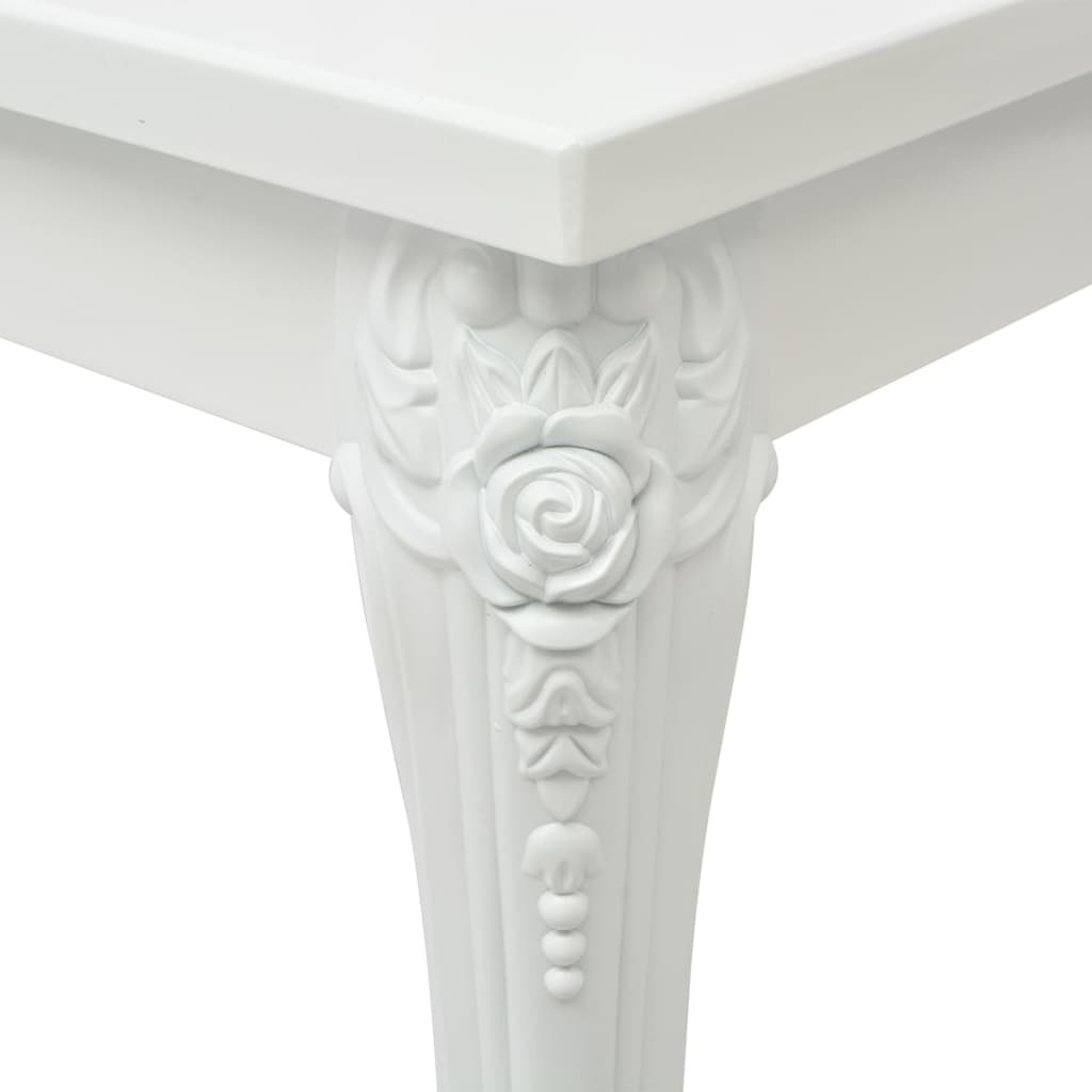 vidaXL Tavolino da Salotto 100x60x42 cm Bianco Lucido