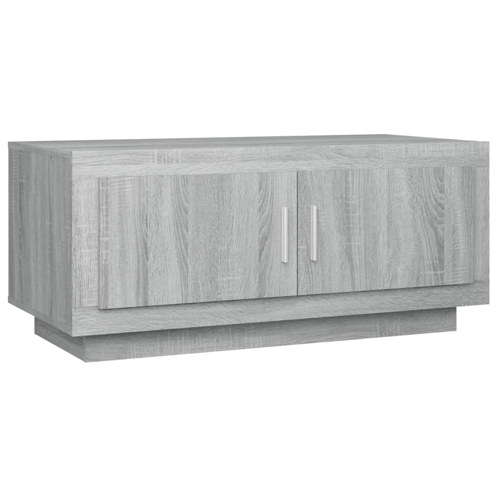 vidaXL Tavolino da Salotto Grigio Sonoma 102x50x45cm Legno Multistrato