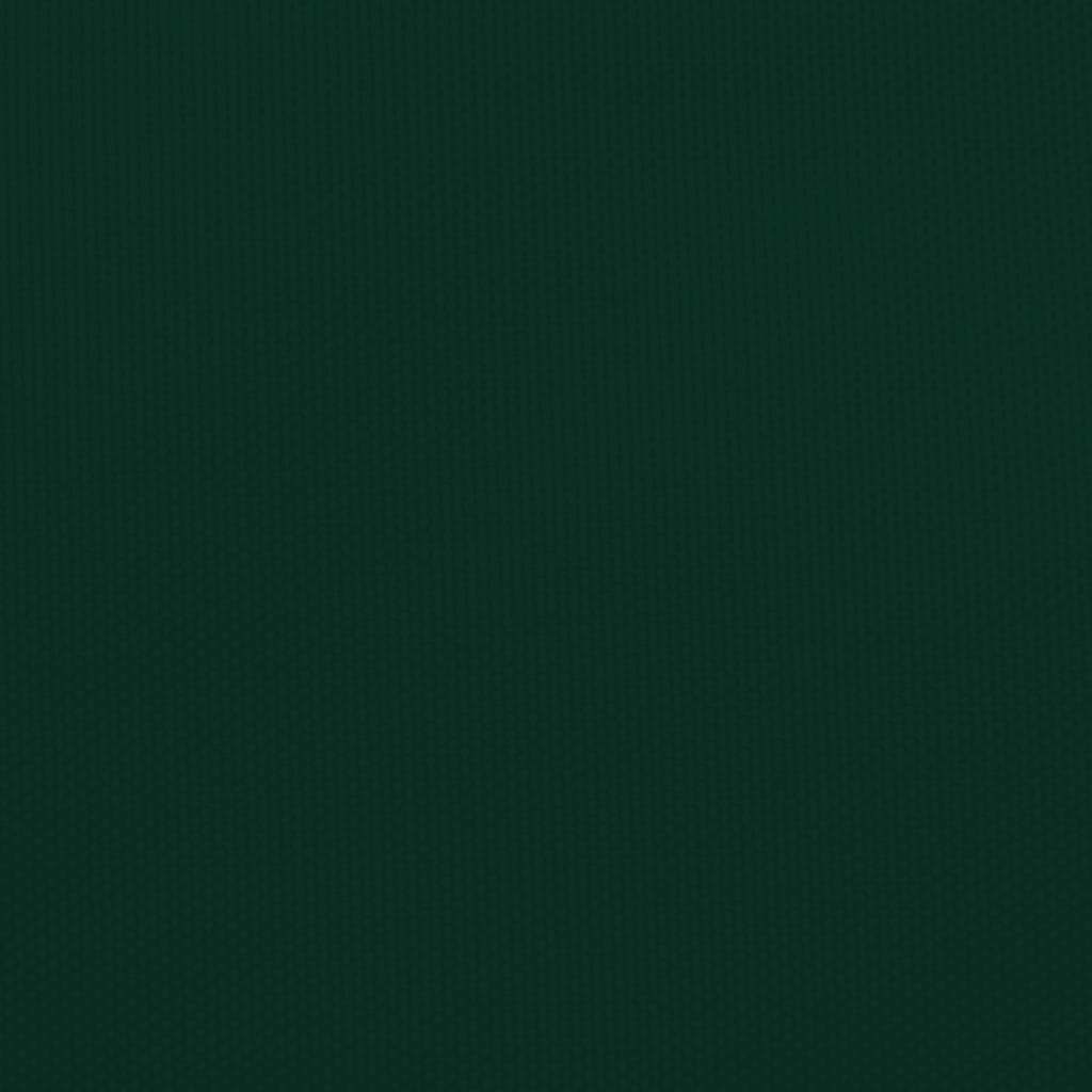 vidaXL Parasole a Vela Oxford Rettangolare 3,5x5 m Verde Scuro