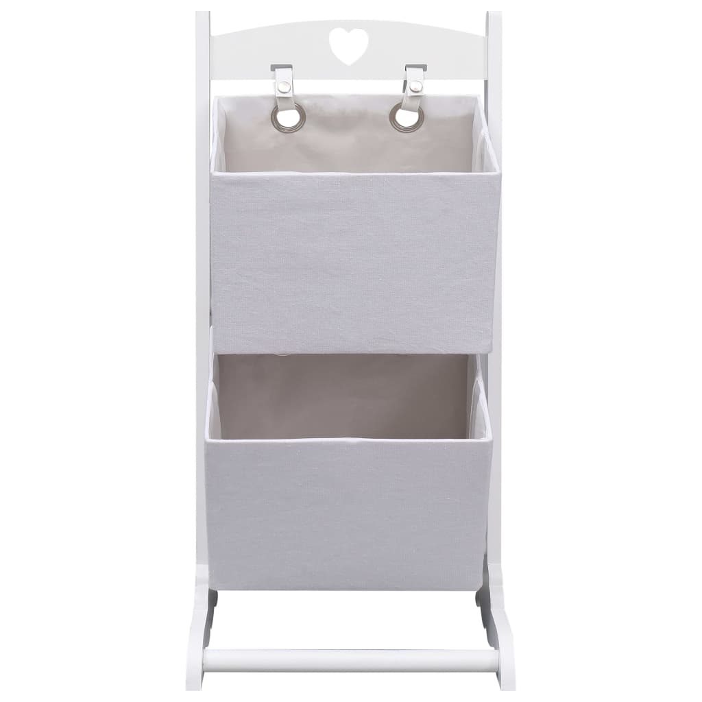 Scarpiera a specchio 5 livelli grigio cemento 63x17x169,5 cm