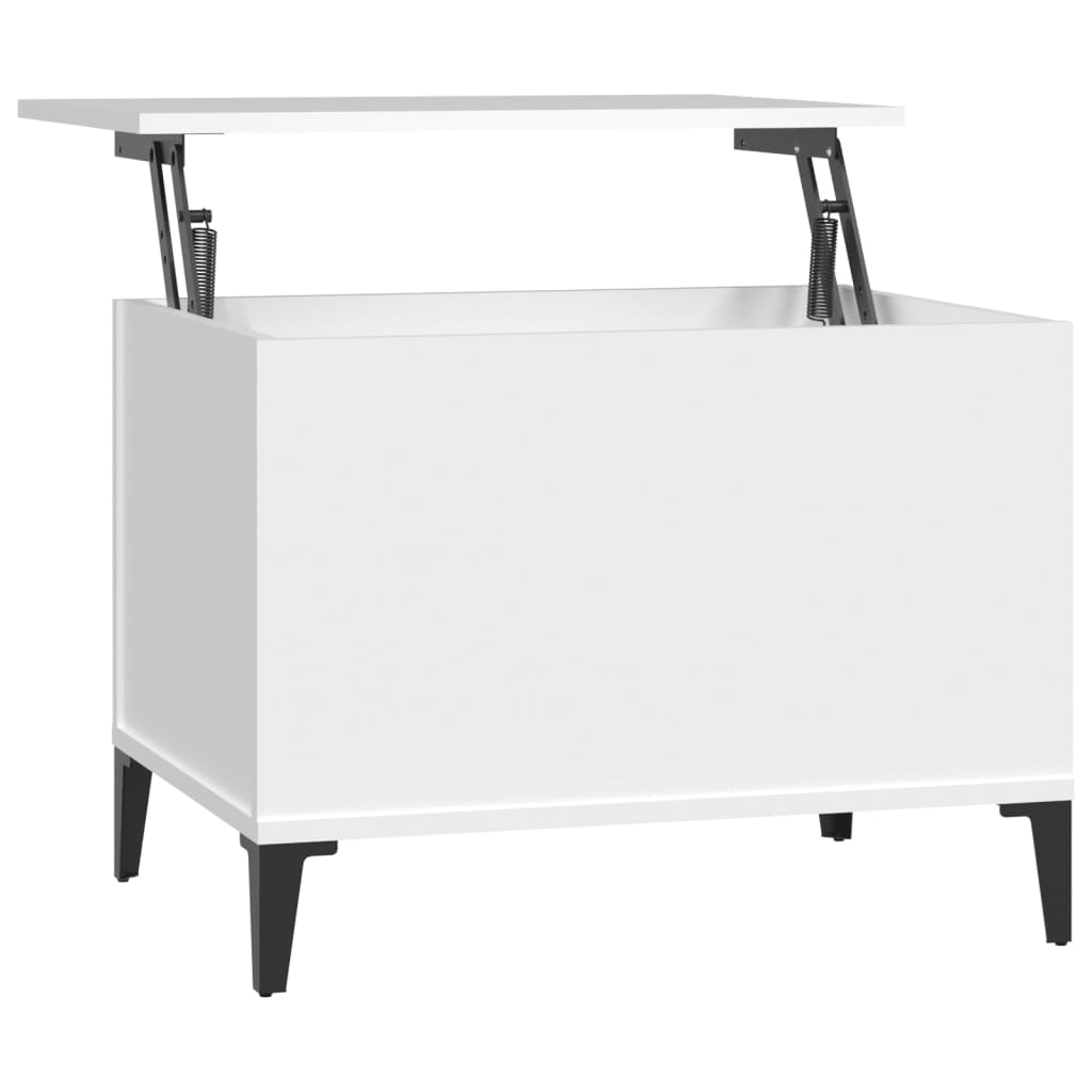 vidaXL Tavolino da Salotto Bianco 60x44,5x45 cm in Legno Multistrato