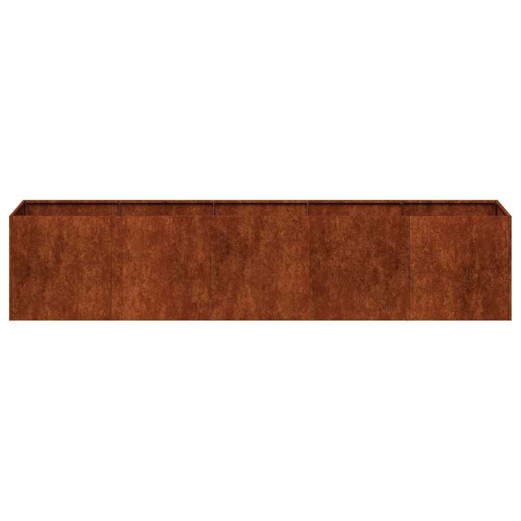 VidaXL Fioriera In Acciaio Corten 40x40x40 Cm – Effetto Ruggine, Vaso Rialzato Per Esterno - 4