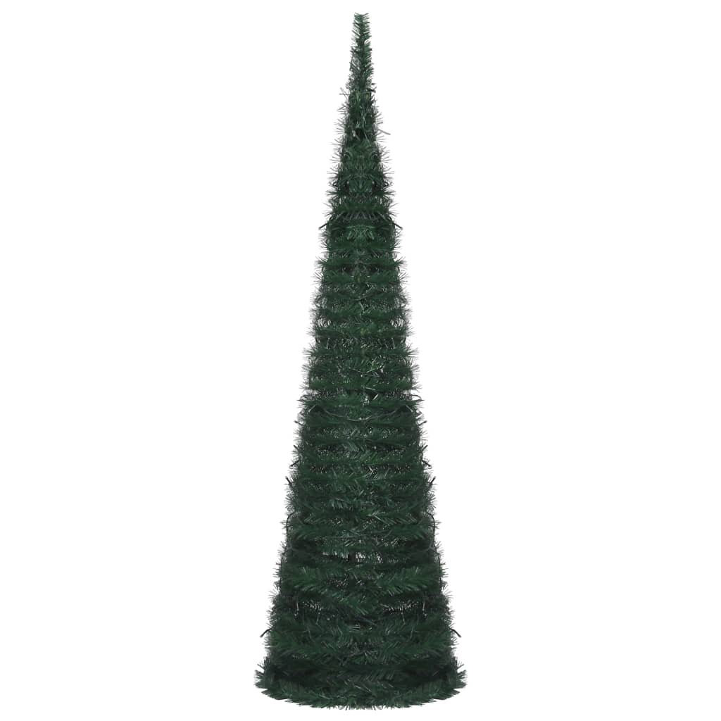 vidaXL Albero di Natale Artificiale Apribile Preilluminato Verde 150cm