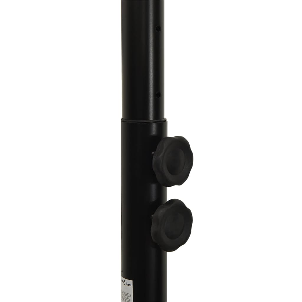 vidaXL Supporto per Pallacanestro Nero 216-250 cm Polietilene