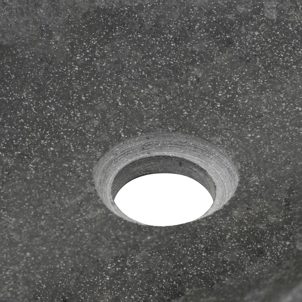 vidaXL Lavandino Ovale in Pietra di Fiume 60-70 cm