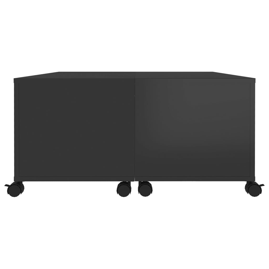 vidaXL Tavolino da Salotto Nero Lucido 75x75x38 cm Legno Multistrato